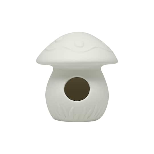 5.5&#x22; Ceramic Mushroom Birdhouse by Make Market&#xAE;